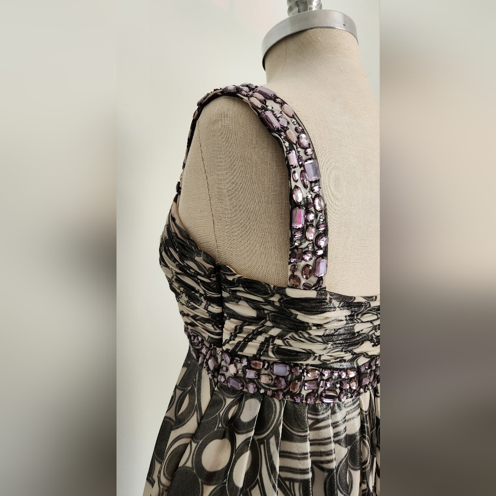 Sue Wong Beaded Cocktail Dress - Size 4 - Picture 6 of 12